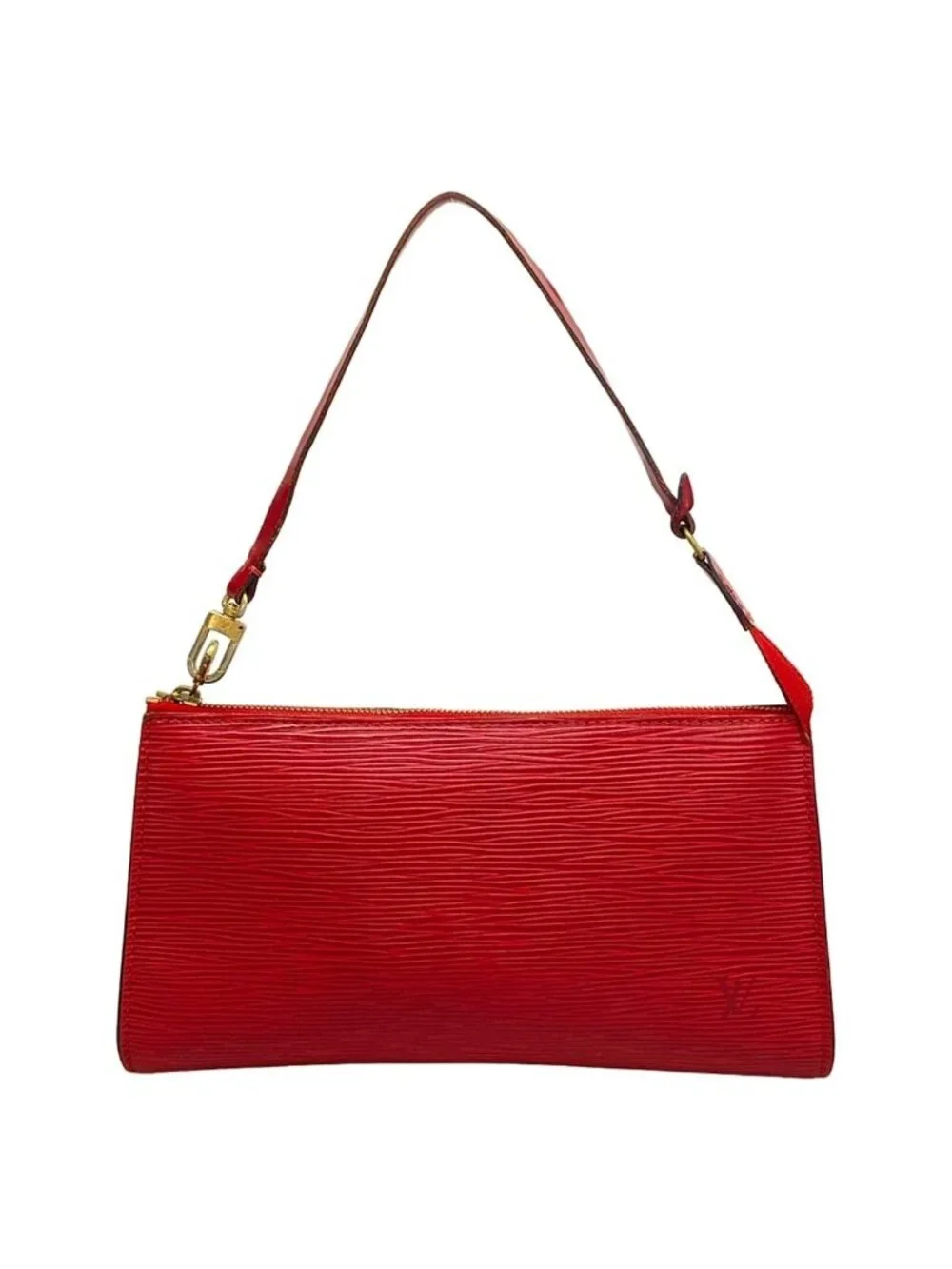 Louis Vuitton Handbag Epi Pochette Castilianred Leather